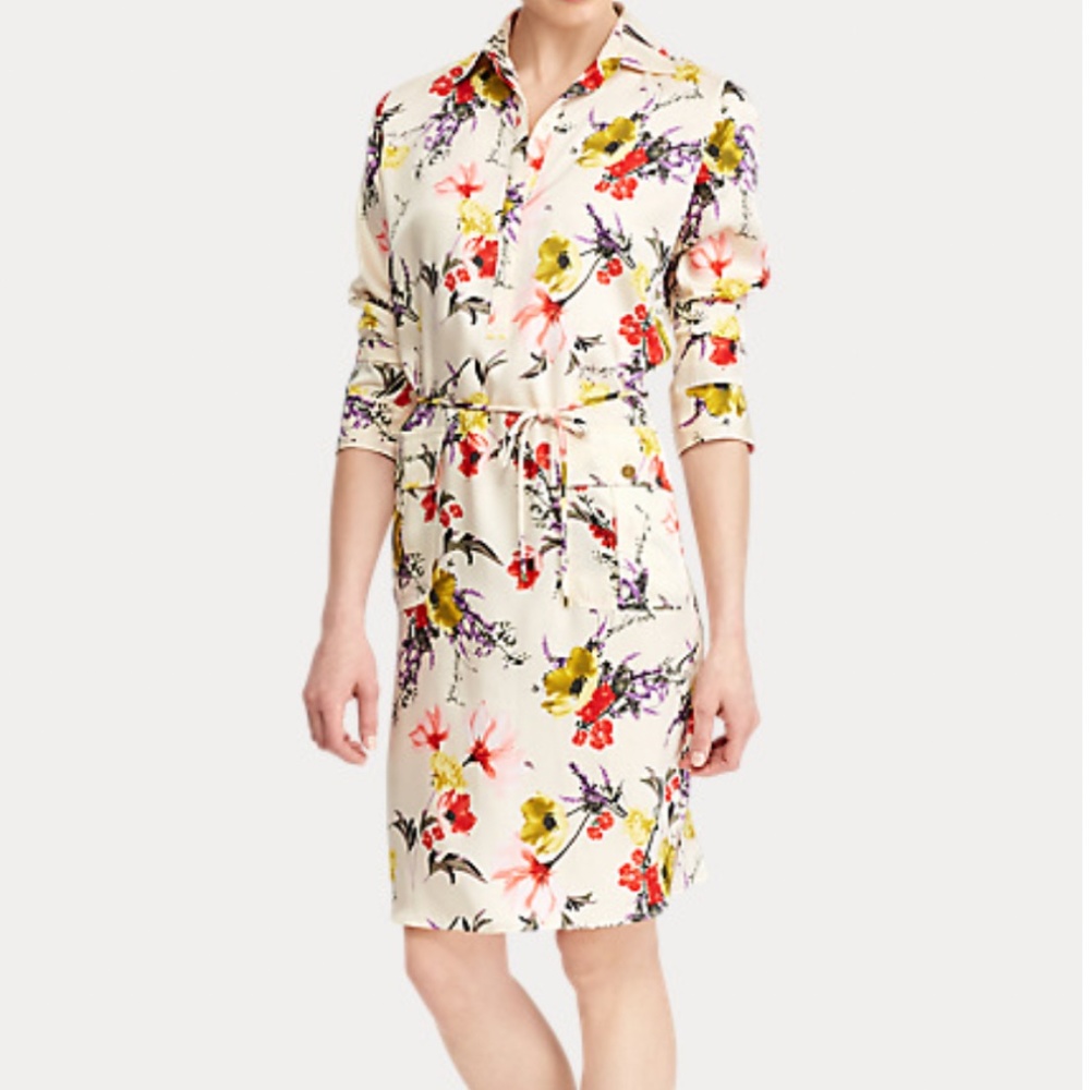 Ralph Lauren Floral Twill Utility Dress